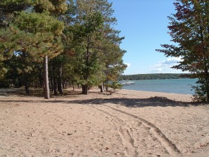 Beach for sun bathing and swimming