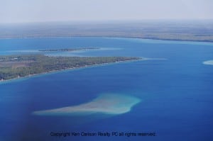 Higgins Lakes South Basin With Sunken Island