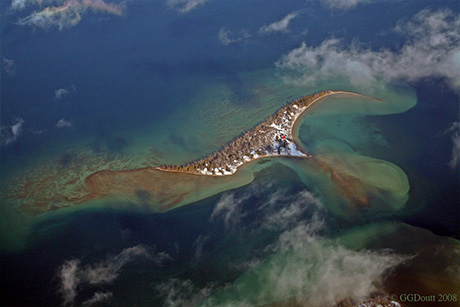 Treasure Island at 5500 feet in 2008. (Picture taken by Gerald Doutt © 2008, Use without permission is prohibited.)